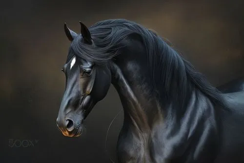 black horse,arabian horse,equine,portrait animal horse,belgian horse,black horse,dream horse,painted horse,arabian horses,dressage,shire horse,digital painting,thoroughbred arabian,horse,a horse,gypsy