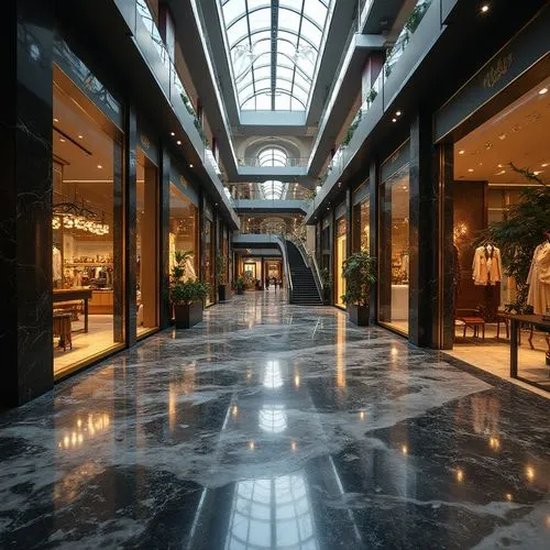  Commercial Space,the interior of an asian shopping mall with its large marbled floor,galleria,woodfield,the dubai mall entrance,atriums,atrium,northpark
