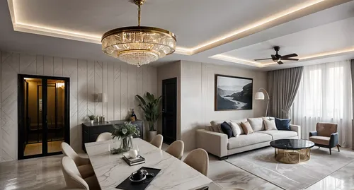 An Apartment living room filled withsofa set and dining table,interior decoration,modern decor,interior modern design,contemporary decor,luxury home interior,apartment 