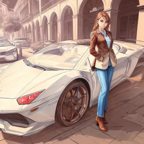 COWGIRL,ford gt 2020,girl and car,countach,lamborgini,lamborghini,ford gt,coquette,dodge la femme,lamborghini countach,supercars,sportscar,lamborghini aventador,muscle car cartoon,lamborghini reventón