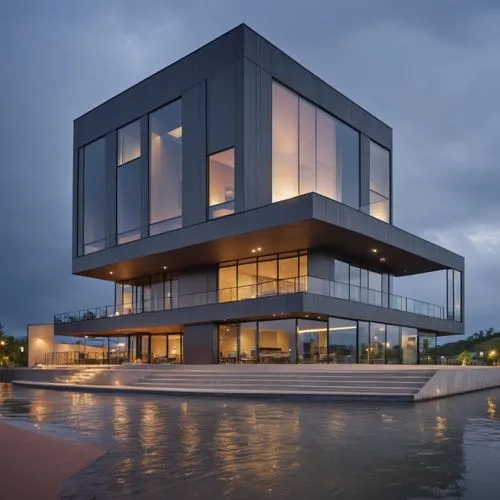 house by the water,cube stilt houses,cube house,cubic house,modern architecture,modern house,glass facade,house of the sea,dunes house,house with lake,water cube,aqua studio,contemporary,mirror house,