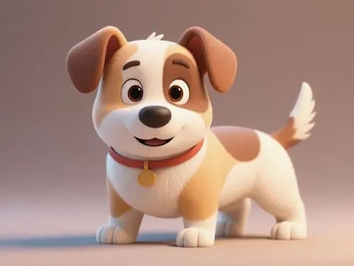 把图中狗狗换成平视图,a little cartoon dog stands in front of a gray background,cute cartoon character,toy dog,dog illustration,cute puppy,beagle,cartoon animal,cheerful dog,canine,puppy,wishbone,puppy pet,dog,c