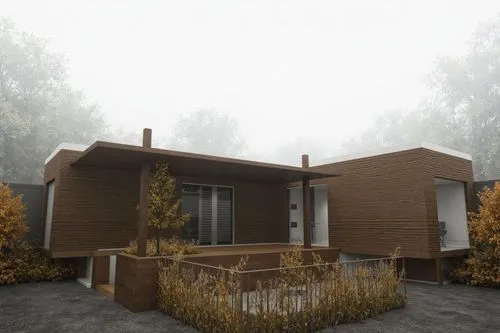 there is a house with an outside porch,mid century house,render,modern house,renders,dunes house,rendered,residential house,house shape,core renovation,subdividing,inverted cottage,house drawing,fores