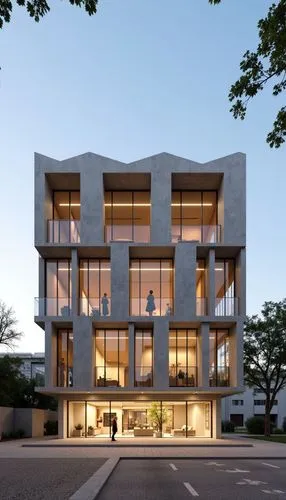 Frontal photography of the facade of a theater in the Israeli desert, made from giant carved stone rocks. The three-story structure is suspended from the roof with a light composition inspired by the 