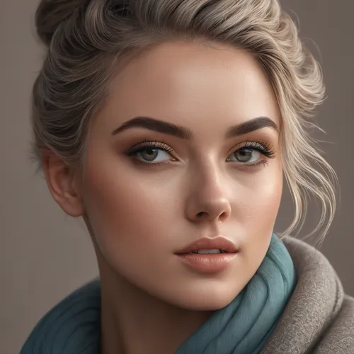 Design minimalist avatars with clean lines, subtle expressions, and muted colors. Craft a modern ambiance for a sleek and understated appearance.,digital painting,girl portrait,world digital painting,