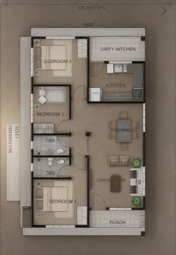 Using the uploaded floor plan as the blueprint and the selected image as the style reference, generate a photorealistic 3D architectural floor plan. Maintain the exact geometry, proportions, dimension
