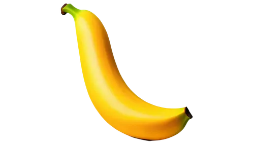 Yellow ripe banana, solo, studio lighting, close-up shot, detailed texture, smooth peel, slight sheen, gentle curve, leafy top, 3/4 composition, shallow depth of field, vibrant color tone, soft focus 