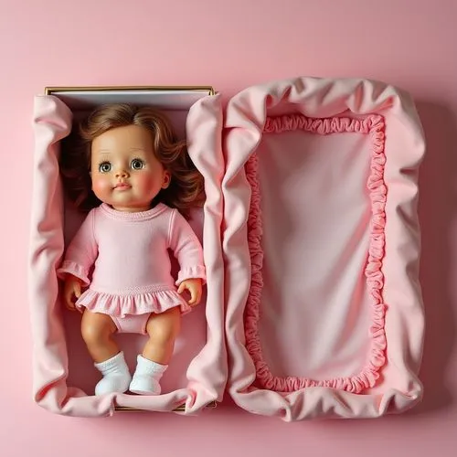 doll toy idea ,colorfull box,an opened box with a doll inside of it,vintage doll,doll house,handmade doll,cloth doll,baby frame,doll kitchen,sugar bag frame,child's frame,doll dress,tumbling doll,baby
