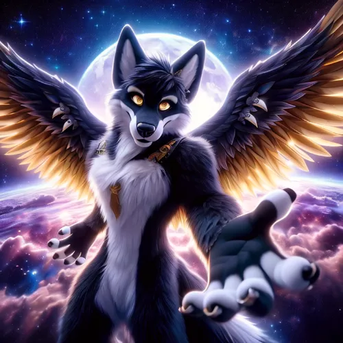 constellation wolf,gryphon,dog angel,celestial body,ganymede,howling wolf,celestial bodies,edit icon,furta,howl,celestial phenomenon,moon and star background,night star,celestial,background image,bird