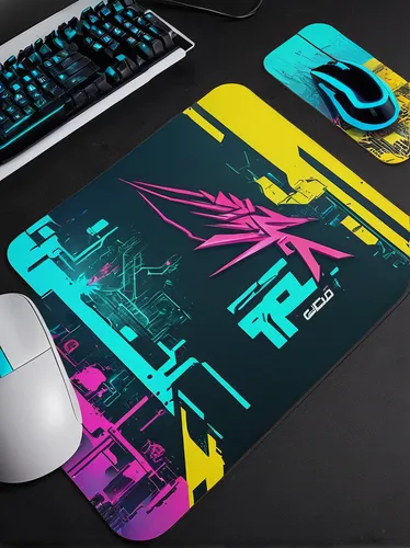 Upgrade your gaming setup with cyberpunk 2077 themed mousepad and keycaps.,mousepad,playmat,adobe illustrator,vector graphic,vector design,poster mockup,vector graphics,vector art,graphics tablet,3d m