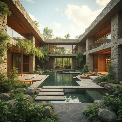 Exhibition Center Social Housing Style Architecture Design Ideas