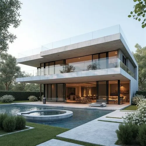MANDATORY REQUIREMENTS:
Generate ONLY a three-story villa. Three full visible floors are required. Never generate two floors. Keep all three floors clearly visible.

ARCHITECTURE:
Contemporary modern 