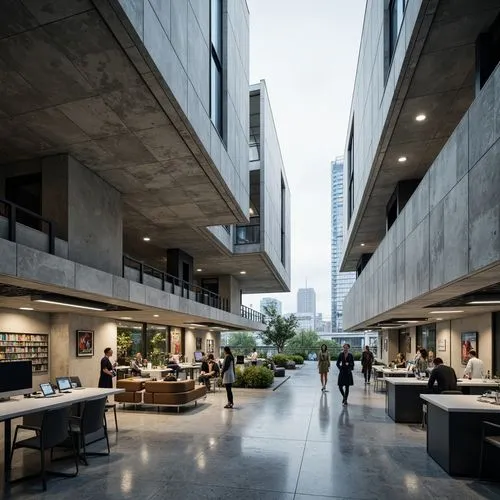 Research Center Brutalism Style Architecture Design Ideas