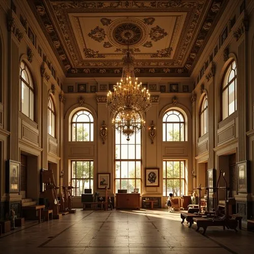 Gymnasium Neoclassicism Style Building Design Ideas