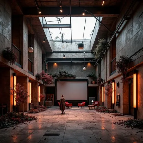 Canyon Deconstructivism Style Theater Design Ideas