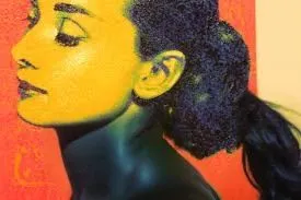 A busty muscle girl,a digital picture of a woman with hair in ponytail,paschke,pop art woman,pop art effect,effect pop art,pop art girl,cool pop art