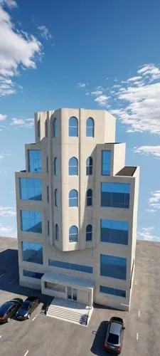 An ultra-realistic, photorealistic architectural visualization of the exact multi-story residential-commercial building shown in image_0.png. The scene is rendered in crisp, high-definition (8k resolu