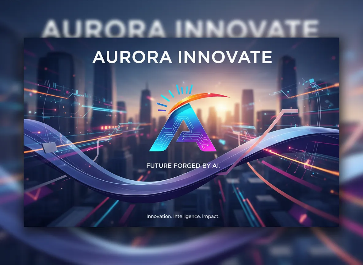 Un manifesto generato dall'AI per un brand aziendale, che incorpora perfettamente i colori del logo e l'estetica moderna dell'azienda.