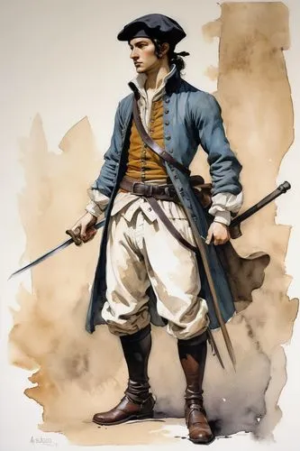  Game character design, full body,haytham,arquebusiers,norrington,musketry,culper,minuteman,hessians,alatriste,frontiersman,henricus,zouave,amerigo,amiral,swashbuckler,militiaman,revere,tricorn,shipma