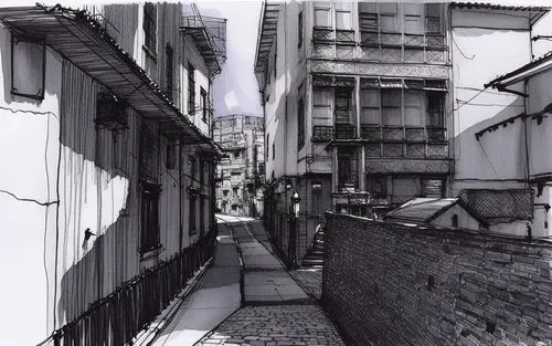 some black and white drawings in the street,favelas,favela,penha,penafiel,rocinha,penedo