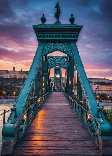 Budapest, Hungary, river, bridge, sunset 1366x768 wallpaper,pont d'avignon,bordeaux,szechenyi chain bridge,bridge new europe,budapest,danube bridge,angel bridge,saint petersburg,saintpetersburg,paris,