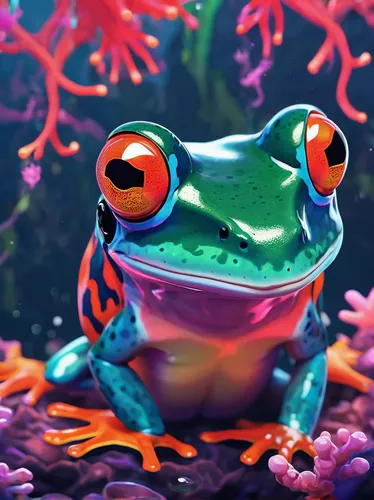 Write a heartwarming story about a coral finger frog and its human friend.,frog background,kawaii frogs,kawaii frog,frog through,frog king,frog,frog prince,frog figure,red-eyed tree frog,frogs,water f