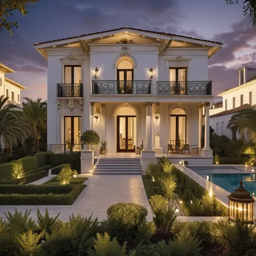blends influences from Paris, Greece, and Jerusalem into a new architectural style, perfectly suited for the Florida lifestyle. This innovative design integrates modernity and sustainability, highligh