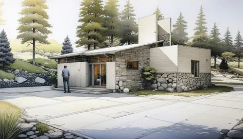 Artistic Haven Residence,prefab,house in mountains,homeowner,house in the forest,house in the mountains,ponderosa