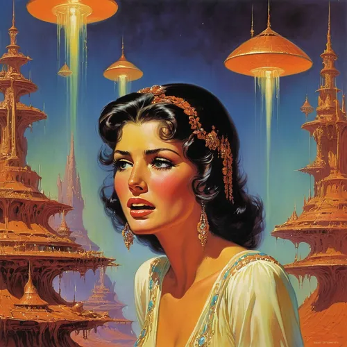 Despite the party, her crying face tells a different story.,venus,retro woman,mercury,retro women,orientalism,princess leia,art deco woman,andromeda,retro girl,cleopatra,casablanca,atlantis,ann margar