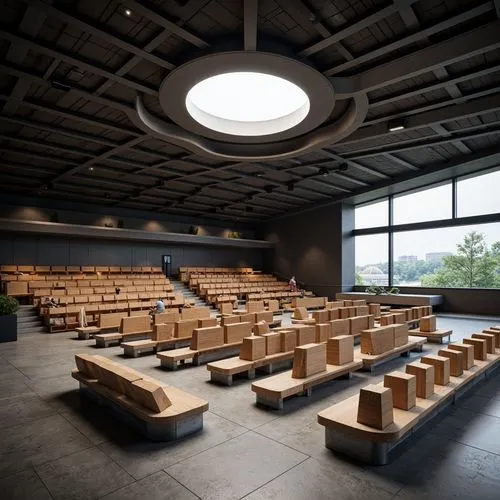 Amphitheater Romanesque Style Steel-Framed Building Architecture Design Ideas