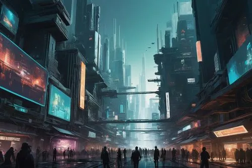  Game Scene, Wild angle view,cybercity,cybertown,futuristic landscape,cyberpunk,neuromancer,cyberport,cyberworld,cyberia,dystopian,metropolis,cyberscene,shadowrun,coruscant,dystopias,scifi,futuristic,