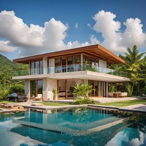 this house is built with a modern design,tropical house,luxury property,holiday villa,mustique,luxury home,pool house,Photography,General,Realistic