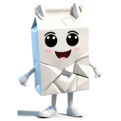 "A crumpled milk carton .,mascot,pubg mascot,the mascot,minibot,bot icon,paneer,carton man,feta,3d model,rupee,doldiger milk star,milk-carton,tofu,robot icon,whitey,white nougat,marshmallow,milk carto