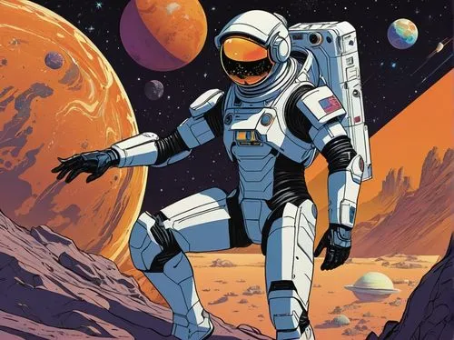  ,spacesuit,astronaut,astronaut suit,astronautical,astronautic,space suit,spaceguard,robot in space,extravehicular,spaceman,zentraedi,mission to mars,zentradi,sci fiction illustration,spacefarers,taik