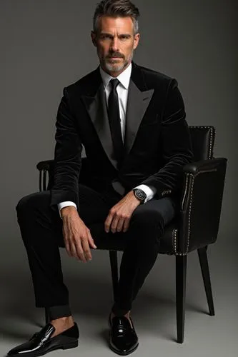 Fashion Model,a man is sitting in a chair wearing a suit and tie,parnevik,chair png,pta,bocelli,kocaman,clooney,Photography,Fashion Photography,Fashion Photography 01