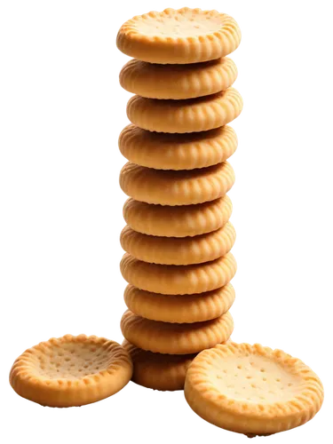 Golden biscuits, stacked, morning light, soft focus, white plate, ceramic texture, crumbs scattered, warm color tone, shallow depth of field, 3/4 composition, still life, realistic rendering.,biscuit 