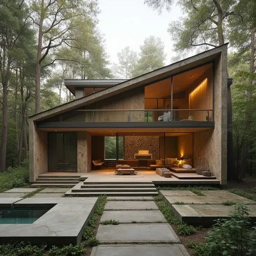  ,the entrance to the contemporary house in the woods,forest house,house in the forest,timber house,dunes house,wooden house,mid century house,cubic house,modern house,modern architecture,bohlin