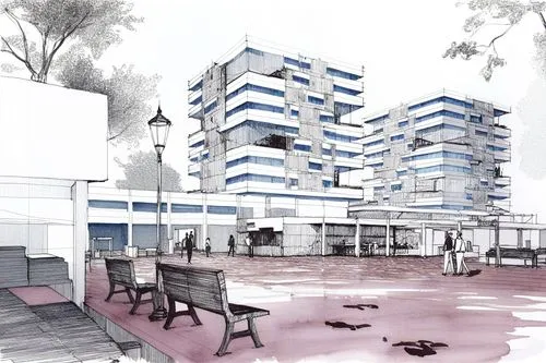 Building Sketch ET - UC TFC,sketchup,residencial,renderings,habitaciones,miralles,revit,redevelopment,mipim,3d rendering,unbuilt,residencia,redevelop,arq,redeveloped,las olas suites,lodha,arquitectoni