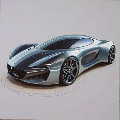 A modern luxury electric sedan with a seamless, minimalist body, featuring soft curves and elegant, flush door handles. The car’s exterior is finished in a deep matte grey, accented with subtle chrome