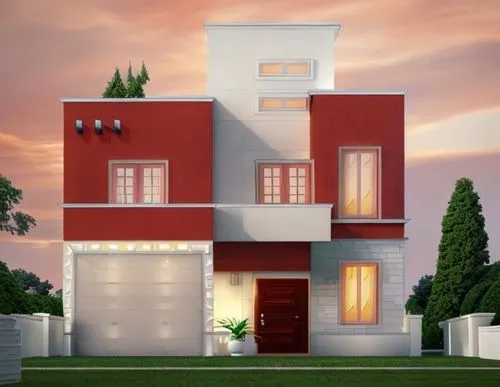 detailed picture quality 4d, photorealistic, architectural house with white temple stone display, with large glass windows limousine look furniture inside it, artificial lighting and light accents in 