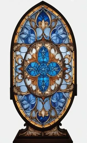 a large decorative stain glass window on a pedestal,mosaic glass,stained glass,stained glass window,stained glass pattern,decorative plate,circular ornament,art deco ornament,decorative frame,round wi