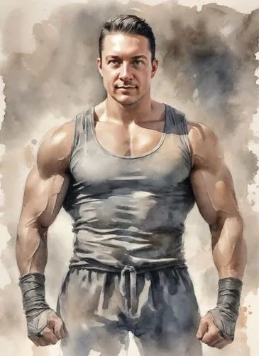 Strongman raper,a close up of a person with a tank top on,jcvd,klitschko,herculez,nudelman,bulic,bufferin