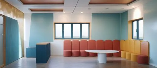 international kids school reception area n waitng area ,this is an unusual looking meeting room that can be used as a conference,rest room,doctor's room,therapy room,washrooms,examination room,hospita