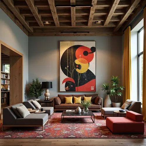 Postmodernism Style Living Room Interior Design Ideas
