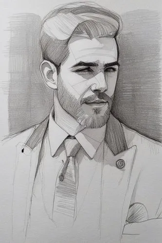 a black and white portrait of a young man in a collared shirt,miralem,mcartor,emraan,pencil drawing,hemsworth,krasinski
