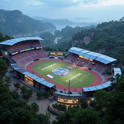 Futurism Style Sports Field Building Design Ideas