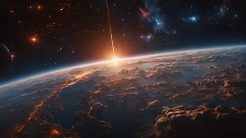 The universe creation timelapse,  high quality, 8k, marvel cinematic view