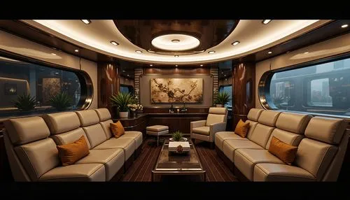 Polished chrome accents, high-gloss paint finishes, sleek metallic surfaces, minimalist decorative trim, subtle texture contrasts, luxurious leather upholstery, rich wood veneers, bold geometric patte