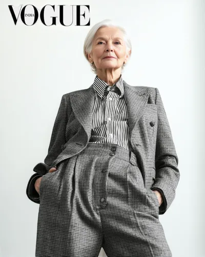 vogue,woman in menswear,magazine cover,tilda,aging icon,elderly lady,cruella de ville,magazine - publication,menswear for women,mags,vanity fair,elderly person,cover,magazine,old woman,the print editi