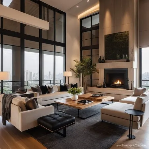 BLACK THEME ROOM, BLACK WALLS AND BLACK COACH,modern living room,penthouse apartment,interior modern design,modern decor,luxury home interior,apartment lounge,contemporary decor,livingroom,living room